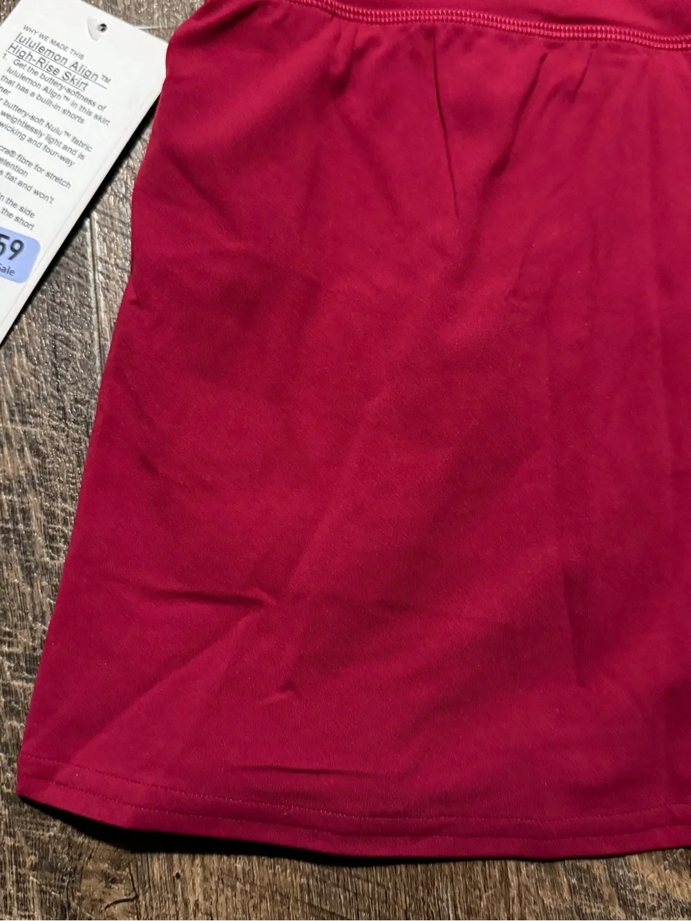 lululemon athletica Raspberry Red Skater Skirt